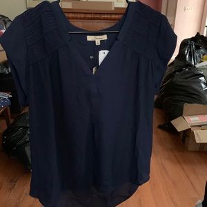 Serein Rylin Pintuck Detailed Cap - Sleeve Blouse